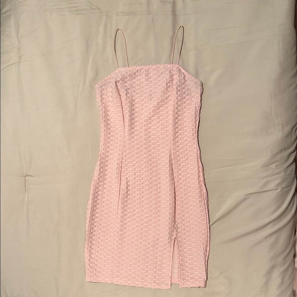 Timing Strapless Blush Pink Dress
